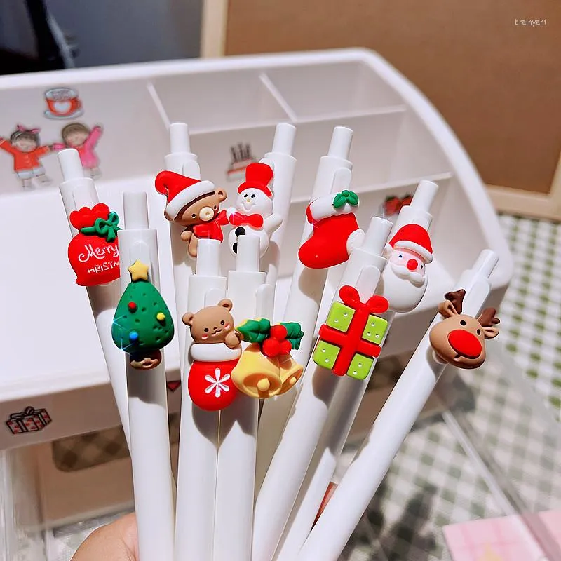 5pcs/lot Christmas Pens Cute Kawaii Pen Art Supplies Stationery School Stationary