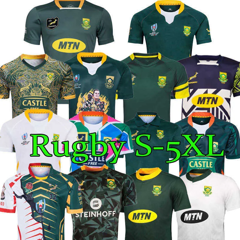 2019 2020 Afrika Shirt Afrikaanse 100e Verjaardag 2019 KAMPIOEN GEZAMENLIJKE VERSIE nationale team rugby jersey shirts Zuid 2021 5XL