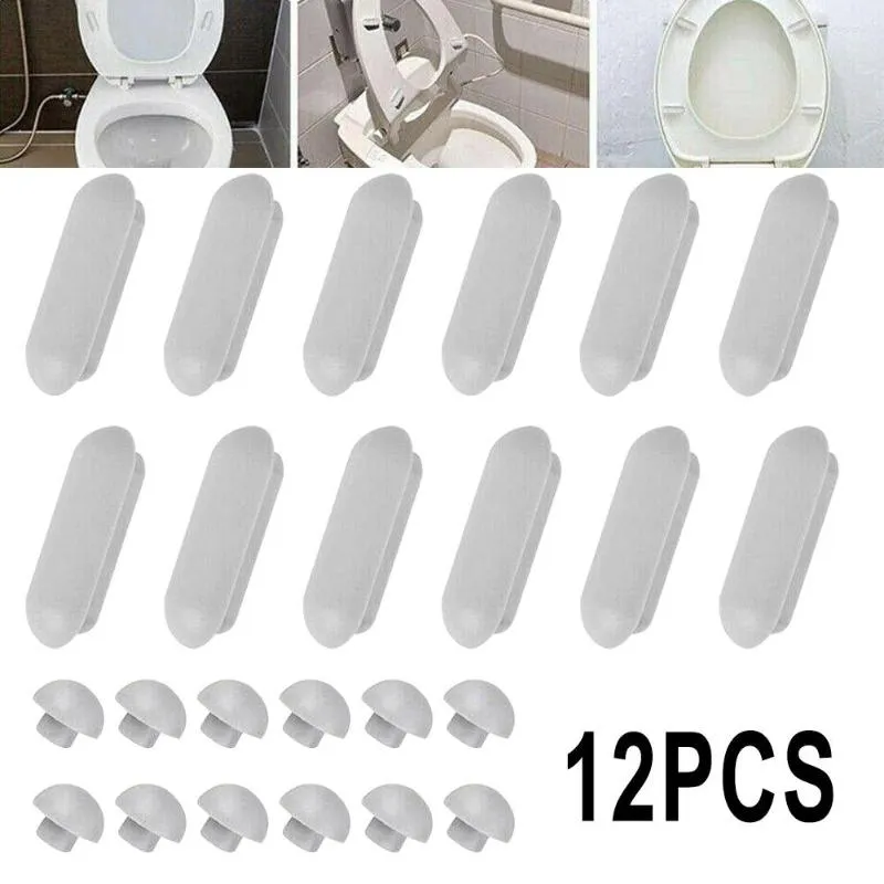 Capas de assento no vaso sanitário 12pcs almofada/capa superior almofada abs tpe tampão de pára -choques de buffer de banheiro