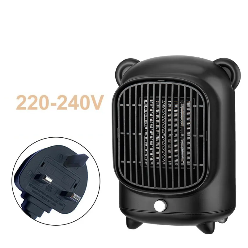 EU 220V-240V blanc - Mini ventilateur chauffe vent électrique