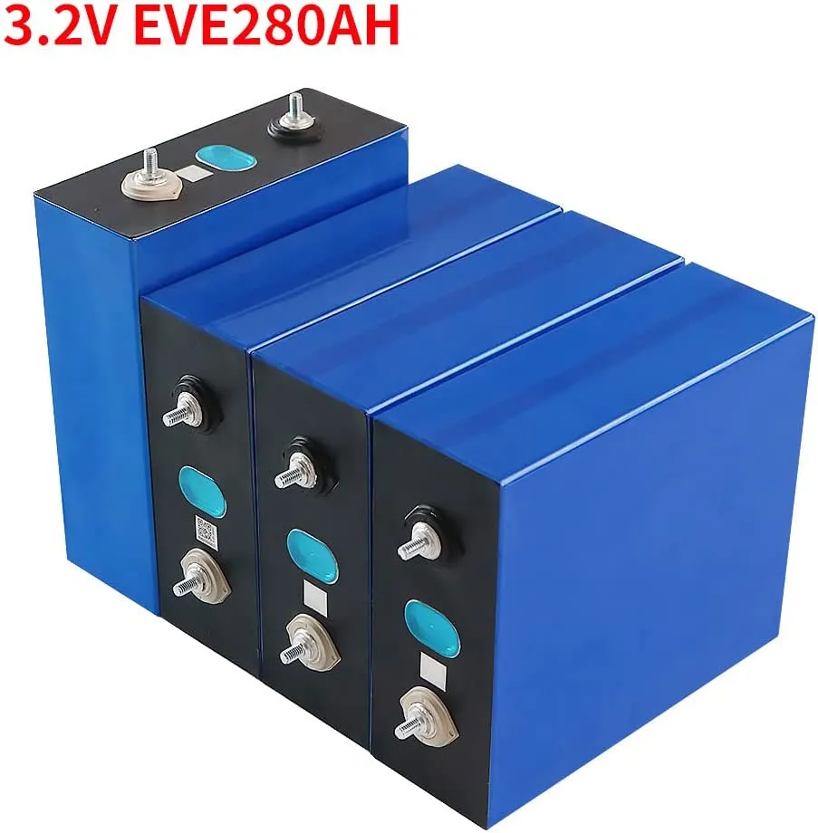 3.2V 280AH LIFEPO4 세포 리튬 배터리 배터리 철 포스페이트 전원 공급 장치 용 딥 사이클 배터리 RV 보트 골프 카트 모터 UPS FING FINDER OFF GRID SOLAR SYSTEM 등