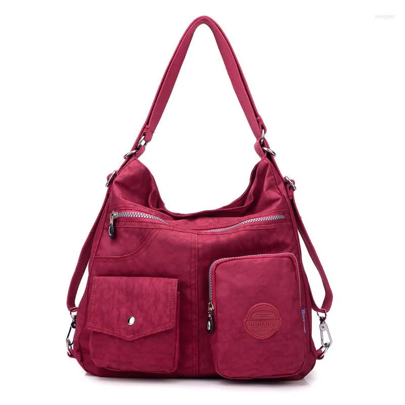 Evening Bags Fashion Waterproof Nylon Ladies Backpacks Large Capacity Shoulder Crossbody Bag Women Quality Luxury Handbags Satchel For