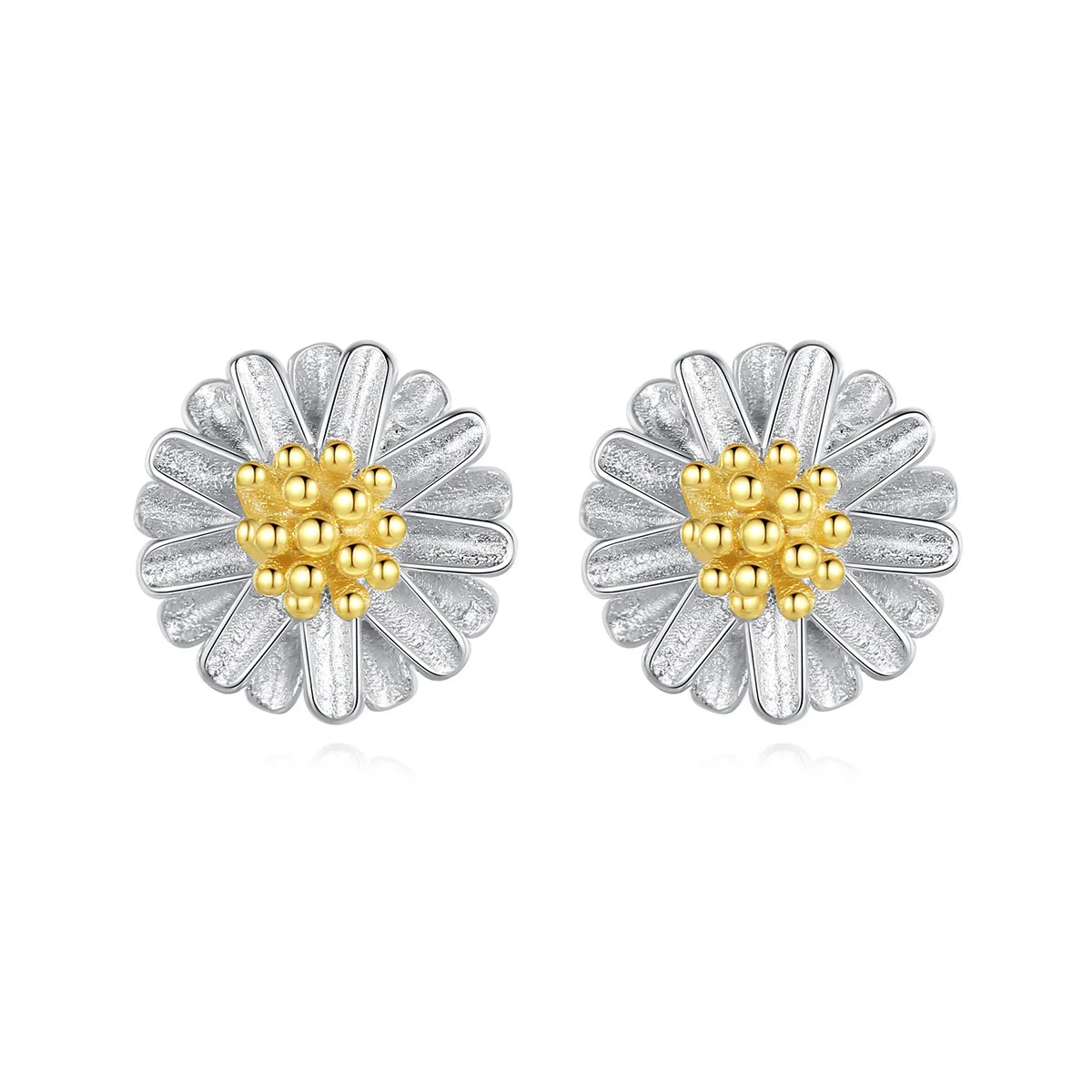 Ny modetrend Daisy S925 Silver Stud￶rh￤ngen smycken Koreanska kvinnor Temperament Blomma￶rh￤ngen Alla hj￤rtans dag g￥va