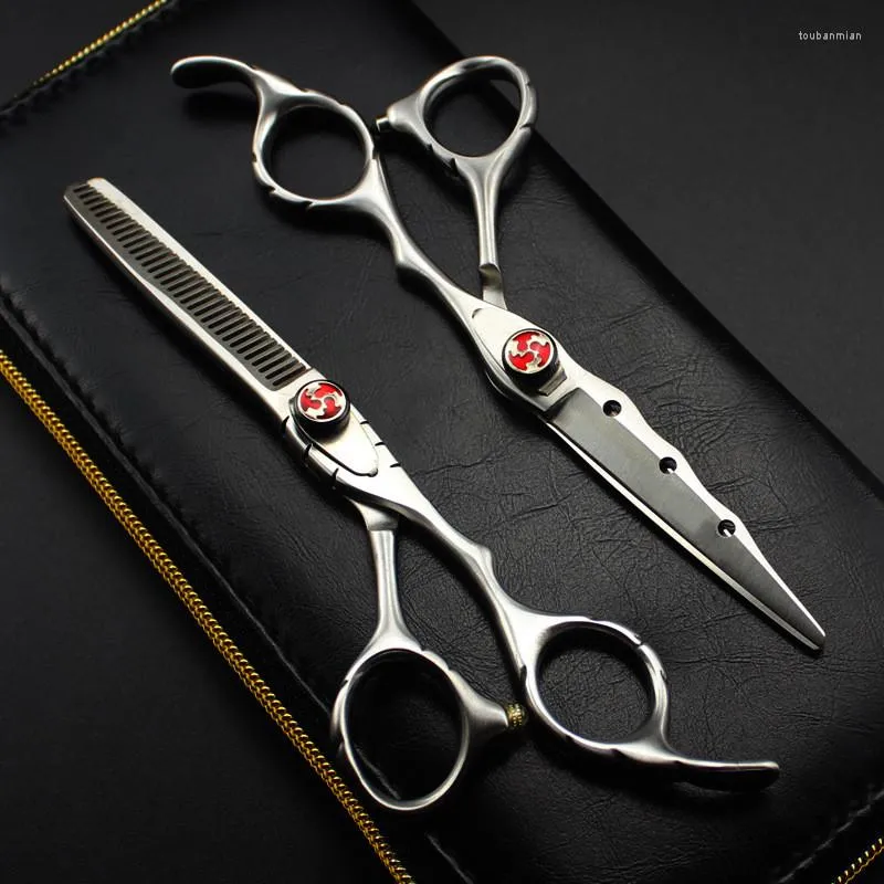 Profesjonalne 6 ''JP 440c stalowe matowe nożyczki do włosów strzyżenie przerzedzenie fryzjer Makas nożyce tnące narzędzia fryzjerskie