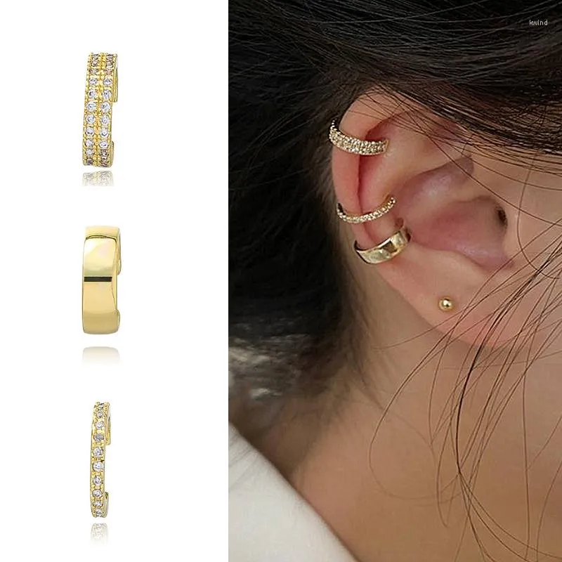 Örhängen Mode Minilist Örhängen Clip Earcuff Barnklämmor på falska piercing för kvinnor öronbojor Smycken