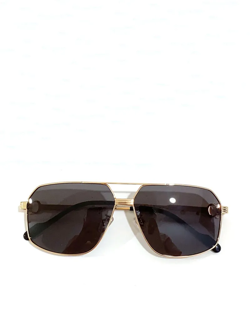 Nieuwe modeontwerp zonnebril 0270S Classic Pilot Metal Frame eenvoudige en veelzijdige stijl Summer Outdoor UV400 Beschermingsglazen