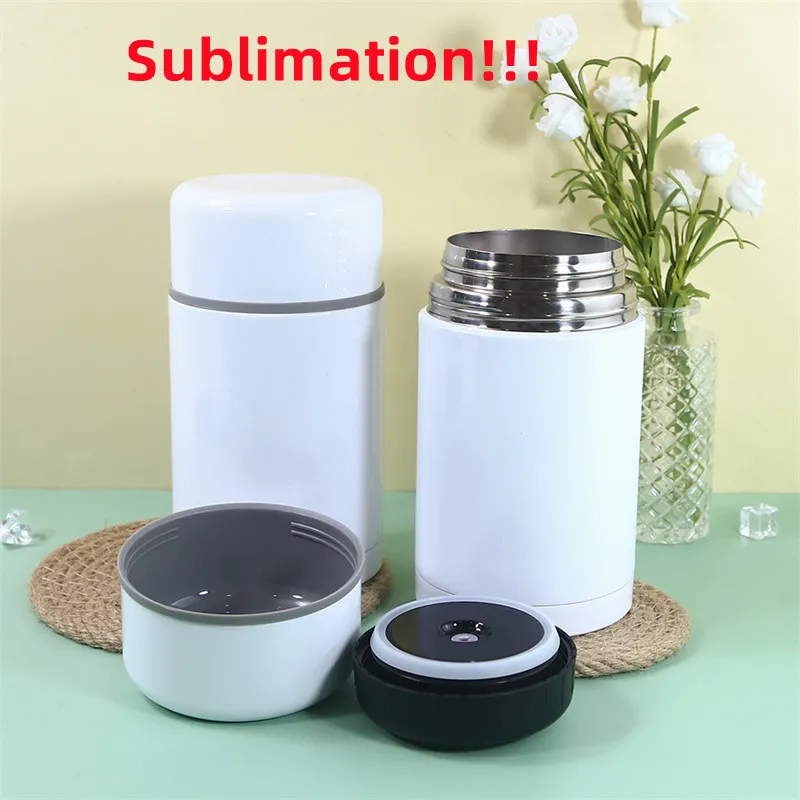 28oz Sublimation Steel Braised Beaker Thermoses Vacuum-Insulated Food Jar Thermos Vacuum Pot Lunch Bucketu Smolder Food Porridge