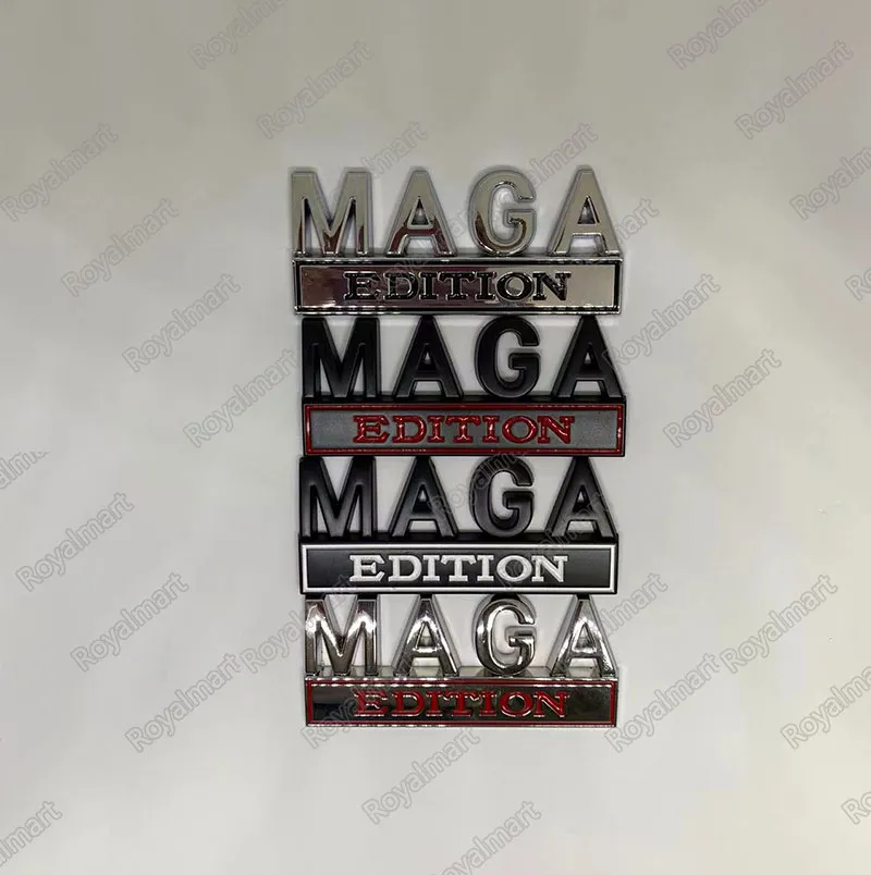 La decorazione dell'autoadesivo dell'automobile della lega del metallo dell'edizione 3D MAGA rende l'America ancora una volta grande Emblemi Badge Cars Metal Leaf Board
