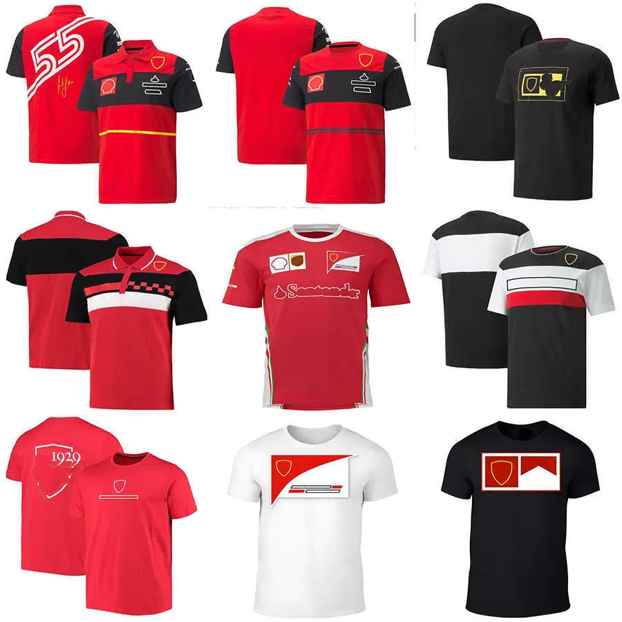 2022 Nouvelle formule respirante 1 Motorsport f1 t-shirt Racing Team T-shirts Fans de voiture POLO décontracté Chemises de voiture d'été, plus la taille personnalisée