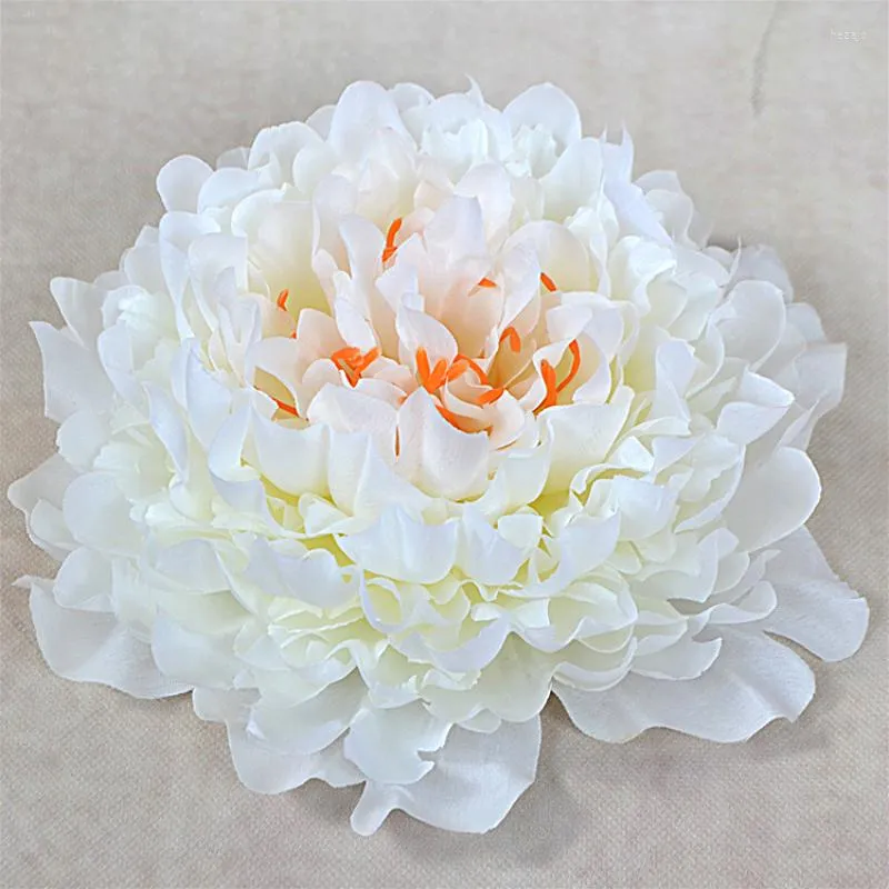 Decorative Flowers 5pcs/lot Artificial Peony Flower Heads DIY Multicolor Road Lead Wedding Bouquet El Background Wall Decor Accessories