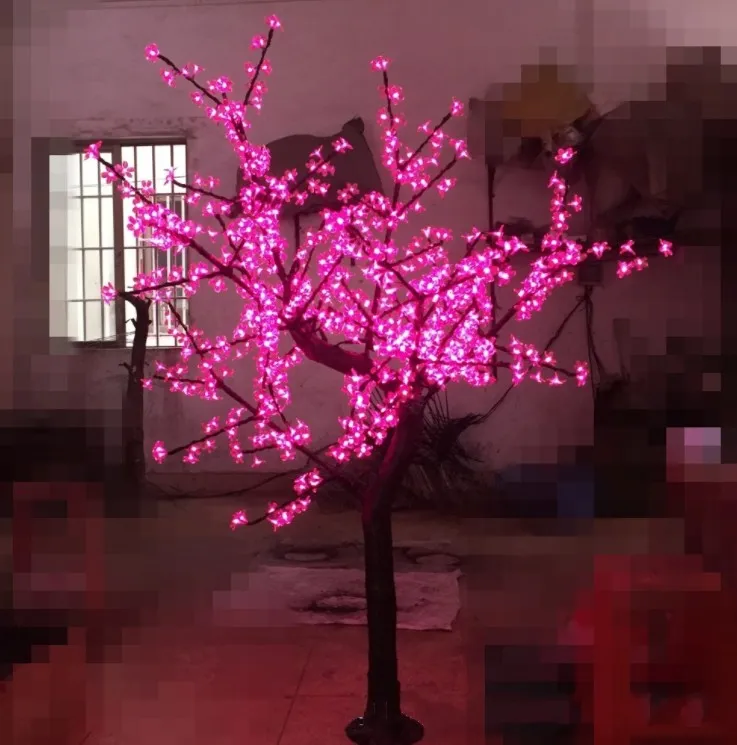 LED Simulatie Cherry Tree Light Lawn Lampen Landschap Garden Decoratief licht parkweg en vierkant