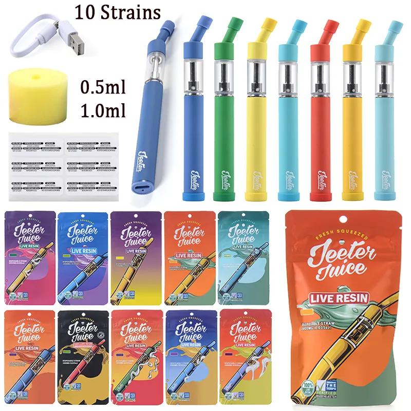 Jeeter Juice Disposable Vape Pen Straw Empty E Cigarettes 0.5ml 1ml