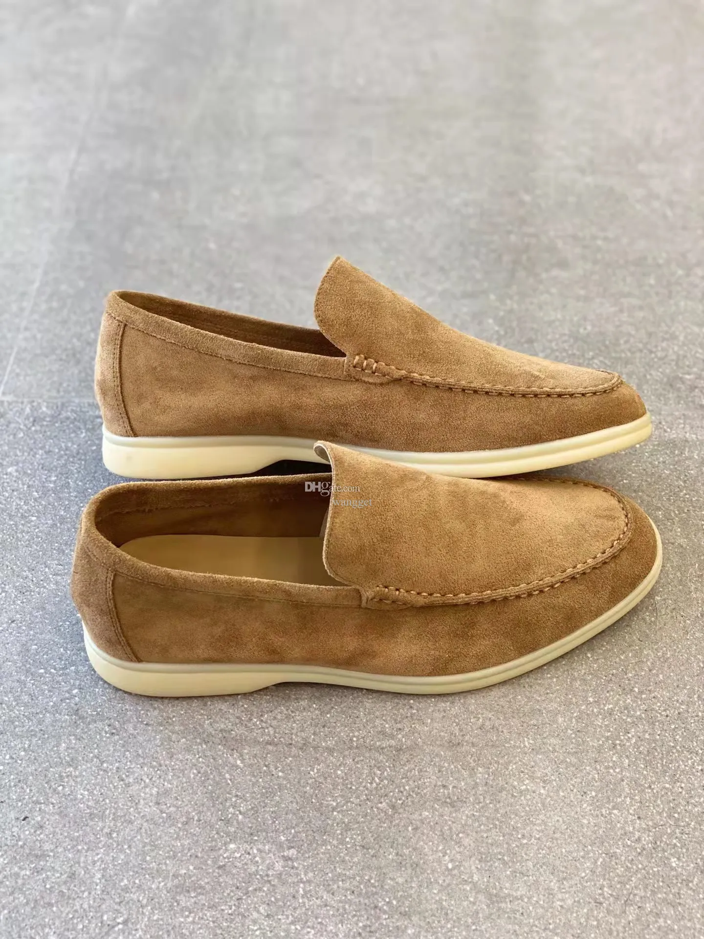 Mens casual cheap suede loafers