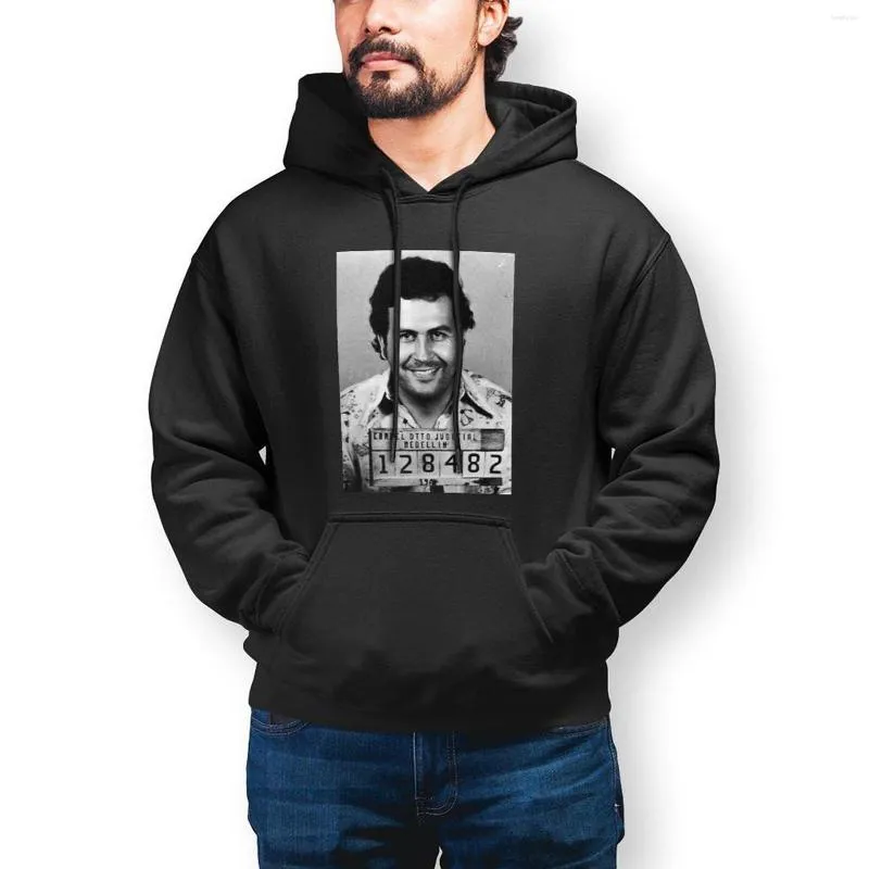 Erkek Hoodies Pablo Escobar Kupalar Mafya Pamuk Gevşek Kazak Hoodie Sıcak Uzun Kollu Serin Erkekler