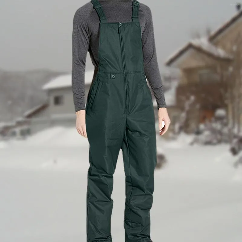 Skiing Pants Ski Bib Overalls Double-Layer Design Waterproof Overall Comfortable Multi-Functional Ripstop Windproof