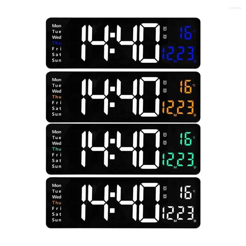 Kadio Digital Clock LED Digital Clock Remote Control Temp Date Week