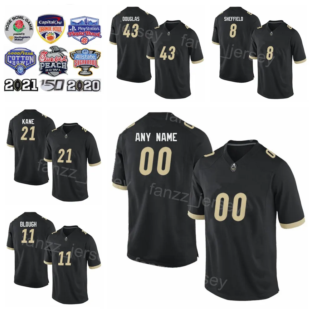 NCAA College Football Purdue 11 David Blough Jersey 16 Len Dawson 1 Akeem Hunt 23 Bolden 15 Drew Brees 36 Edwin Watson University Black Stitching Nome Nome personalizzato