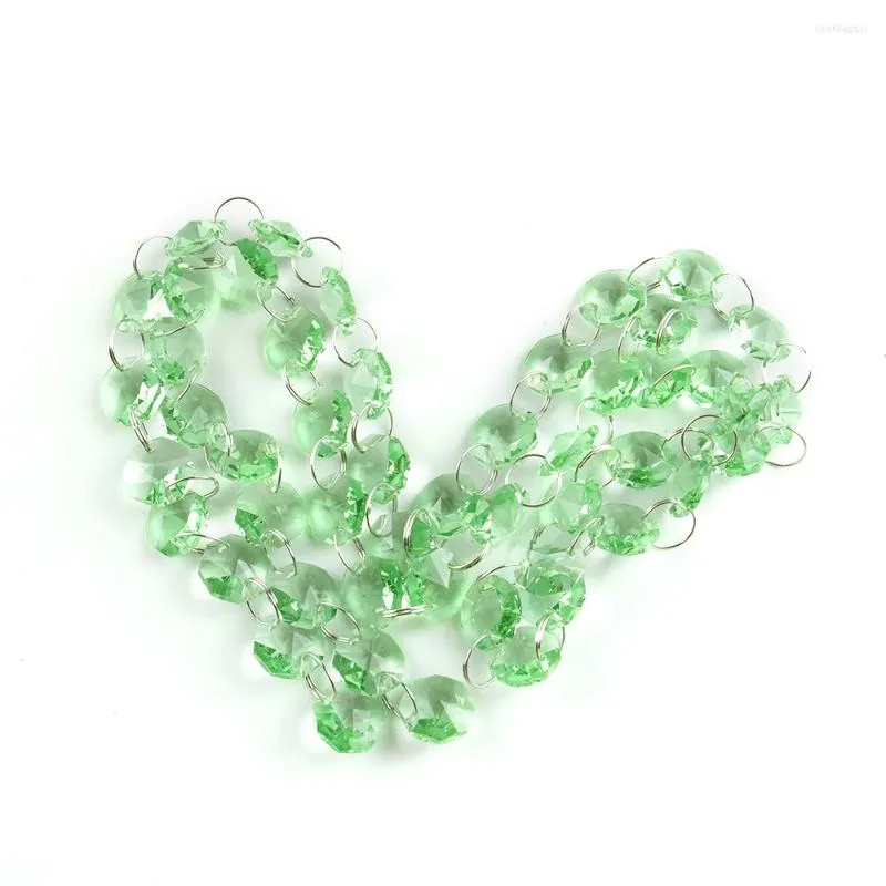 Chandelier Crystal Lt.Green 10m/50m Beds Garlands Chain Garlands Decor de festa de casamento