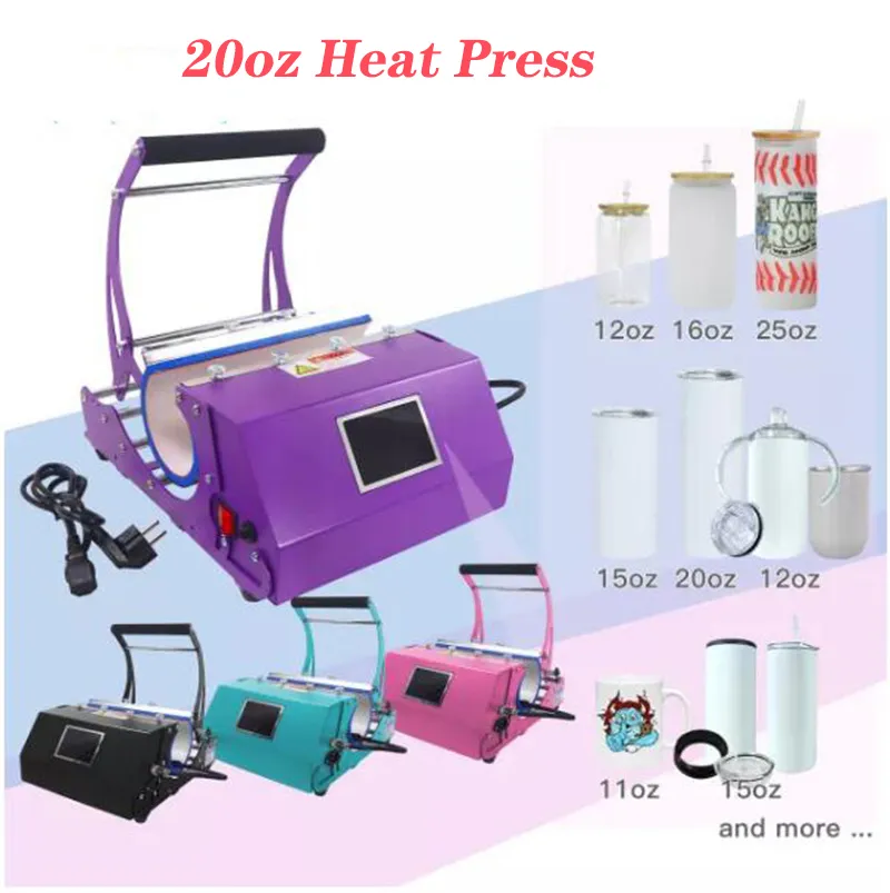 USA Warehouse Sublimation Machine Heat Press Machine for 20oz Straight Tumbler Heat Press Printer Sublimation Heat Transfer Machine US Stock