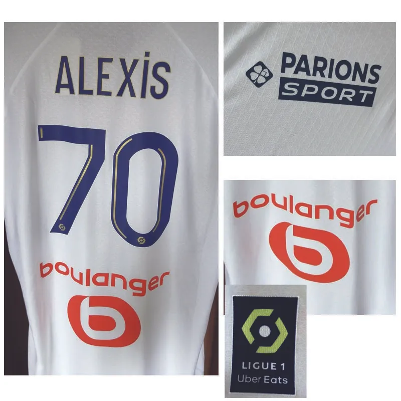 Home textile OM Payet Alexis Maillot L.suarez Rongier under Clauss Guendouzi Soccer Patch Badge