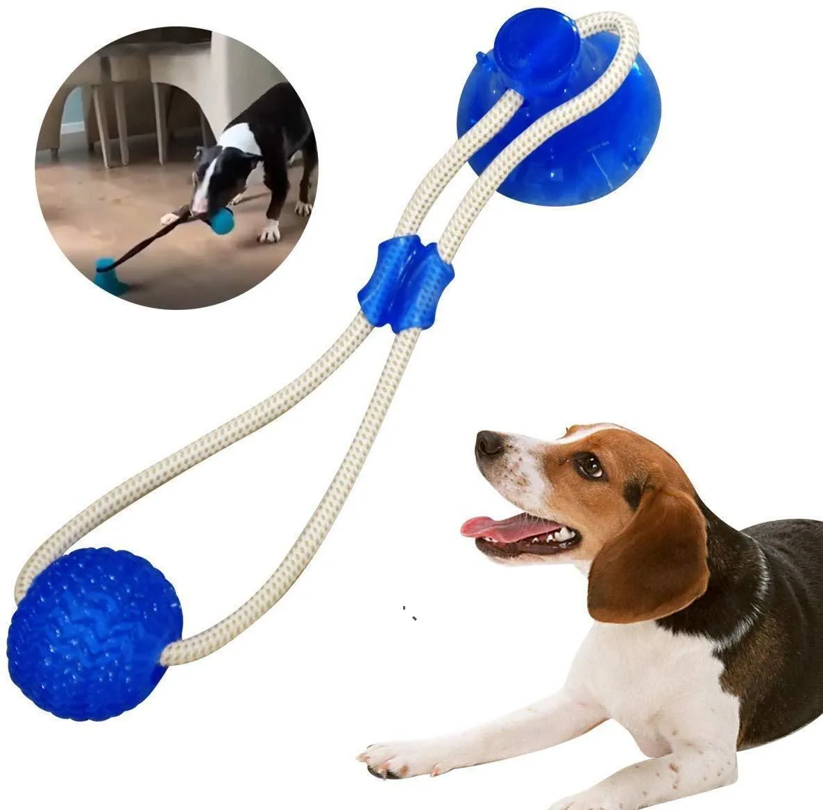 Pet Molar Bite Toy متعددة الوظائف الكلب عض ألعاب المطاط مضغ كرة تنظيف الأسنان آمنة مرونة للرعاية الأسنان اللينة كوب GWB16301