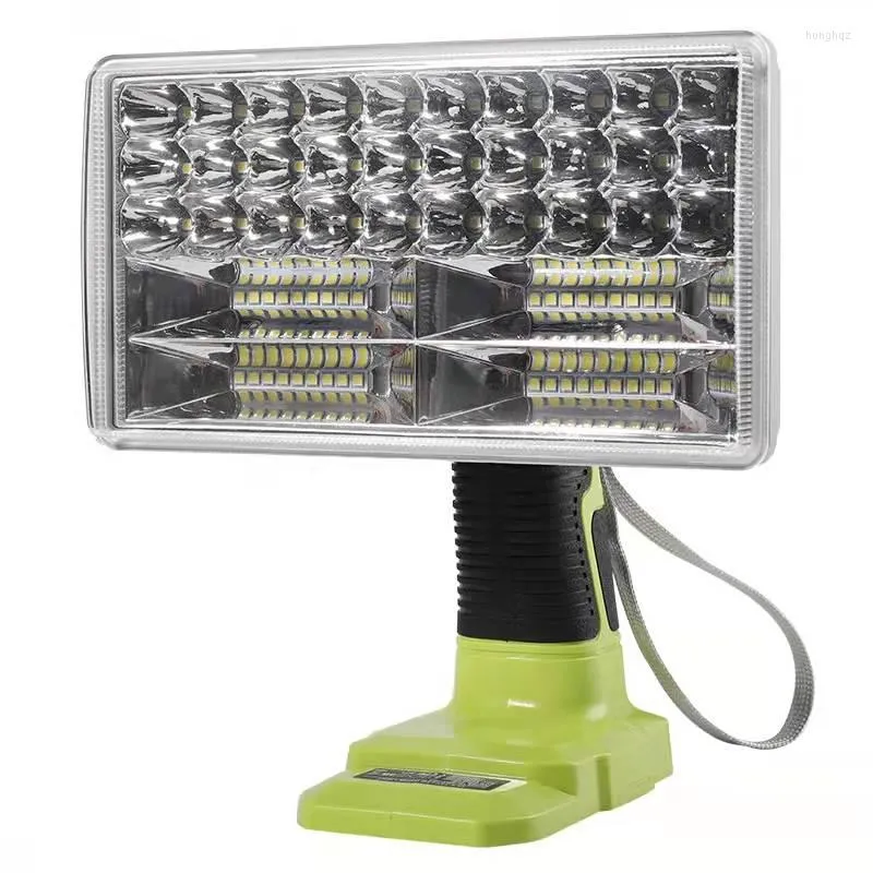 Portabla lyktor LED -larm Arbetslampor Elektrisk fackla Spotlight Car Lamp för Ryobi Power Tools 14.4V 18V Lithium Nickel One