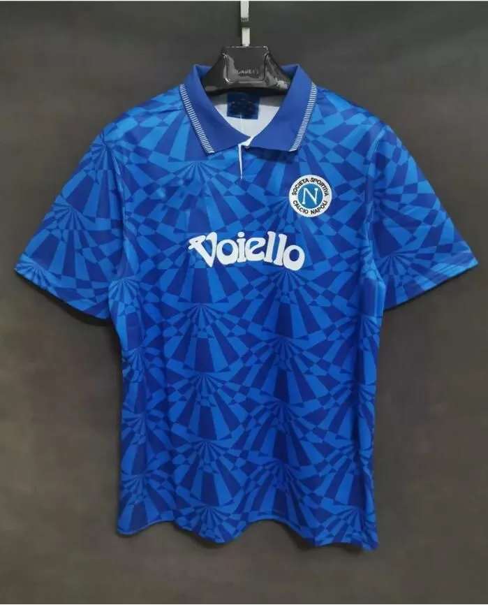 マラドーナナポリレトロサッカーユニフォームヴィンテージ 1986 1987