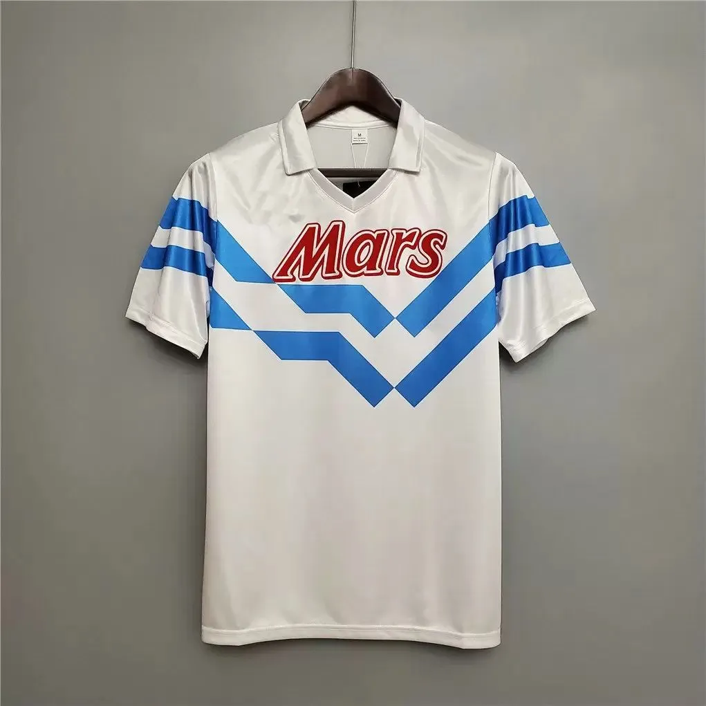 マラドーナナポリレトロサッカーユニフォームヴィンテージ 1986 1987