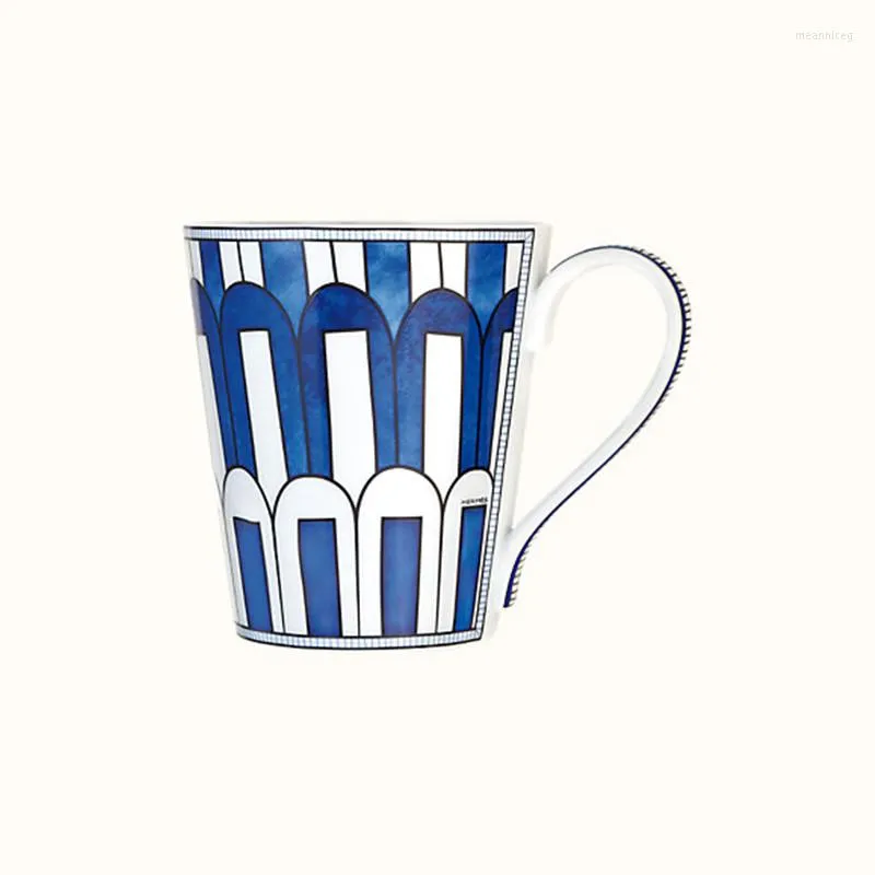 Mugs 300ML Bleus D'Ailleurs Bone China Ceramic Coffee Mug H Porcelain And Cups For Tea