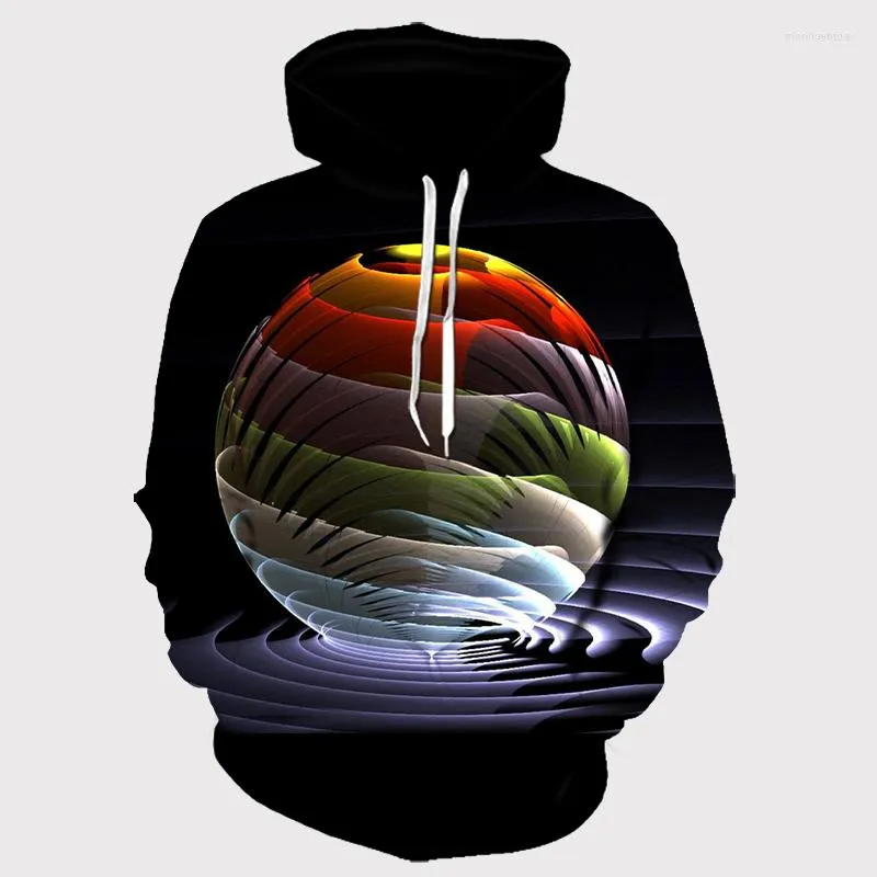 Heren t shirts heren/dames hoodies met hoed hoody print kleurblokken herfst winter 3d sweatshirts capuchon capuchon tops groothandel