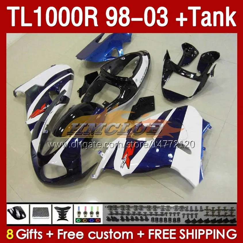 Fares de réservoirs pour Suzuki Blue Stock TL-1000 TL 1000 R 1000R SRAD 1998 1999 2000 2001 2002 2003 Bodywork 162No.68 TL-1000R TL1000 R 98-03 TL1000R 98 99 00 01 02 03 FAIRAGIN