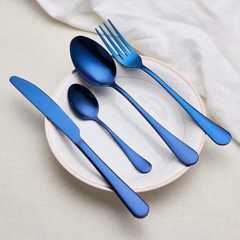 Dinnerware Sets Spklifey Cutlery Stainless Steel Fork Spoon Knife Set Tableware Wedding Silverware