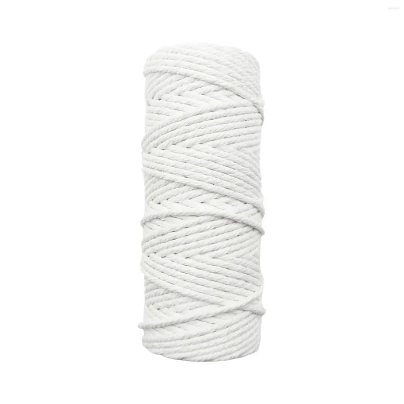 Christmas Decorations Natural Cotton Twisted Rope 3mm Macrame Cord Twine  String DIY Craft Knitting Wedding Appealing From Madebag, $13.02