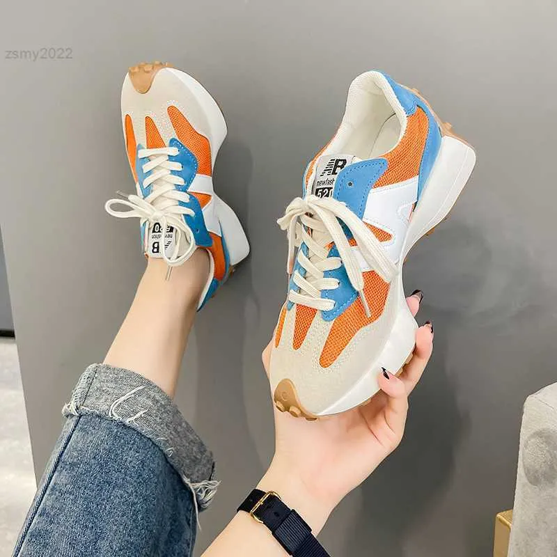 GIYU Scarpe da donna di marca di lusso Sneakers da donna alla moda e traspiranti Scarpe da papà a vita piccola Scarpe sportive da corsa casual da donna