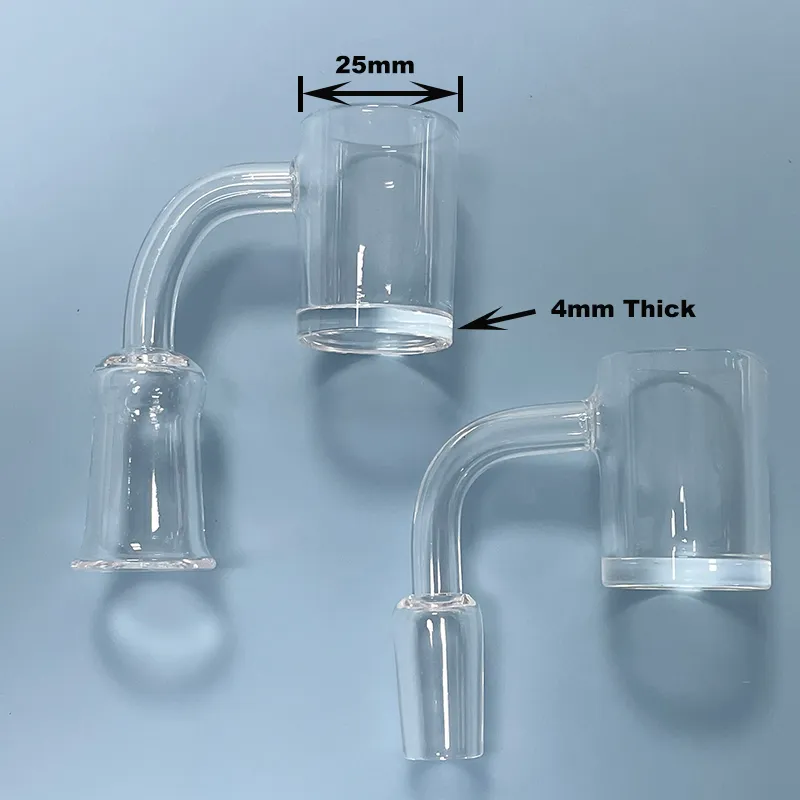 10pcs MOQ 25mm Quartz Banger Smoking Oil Bowl With 10mm 14mm Male Female Joint For Glass Water Bong Bubbler Rig