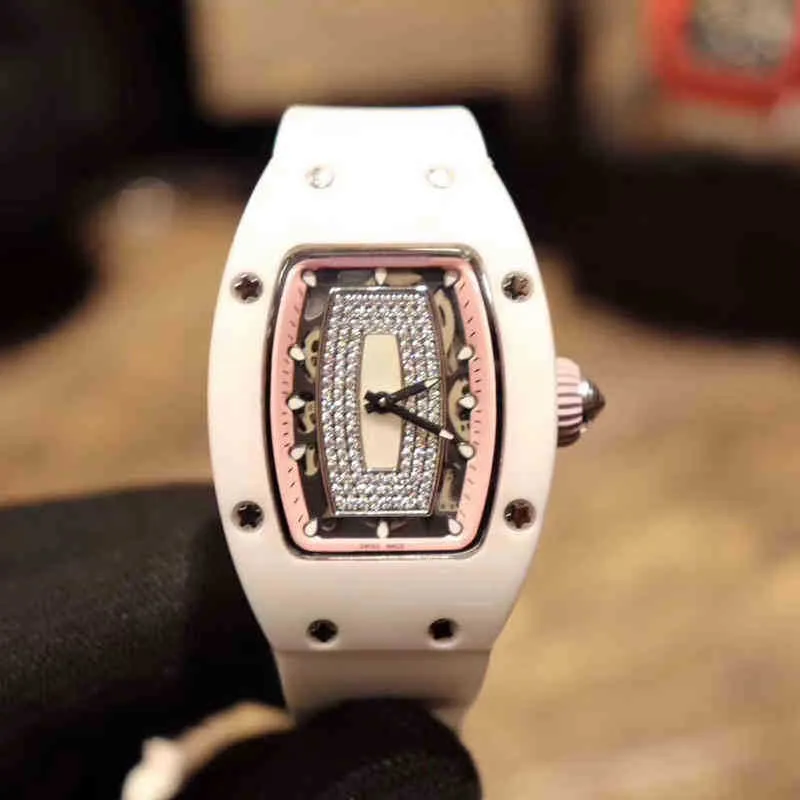 Деловой отдых rm07-01 полностью автоматические механические часы r керамический корпус ленты женские часы