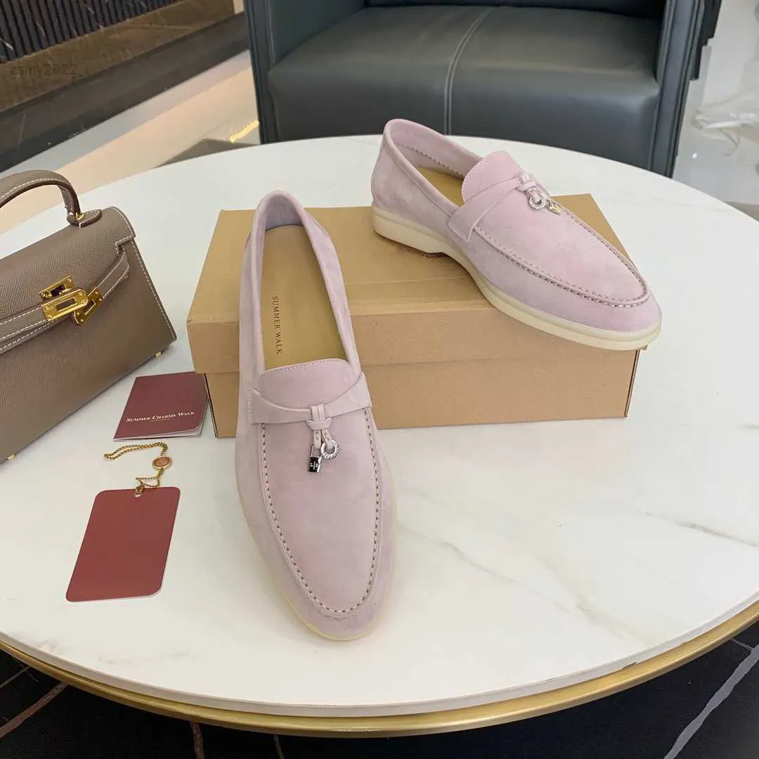 Dress Shoes Brand Summer Walk Flat Shoes Woman KidSuede Loafers Leather Fringe Mules Round Toe Flat Casual 2022