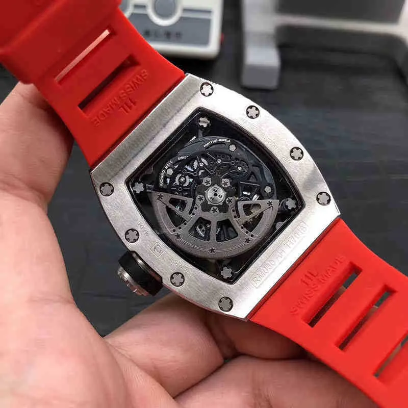 Business Leisure RM030 W pełni automatyczny zegarek mechaniczny Pełny wiertarka Męska Zegarek męski