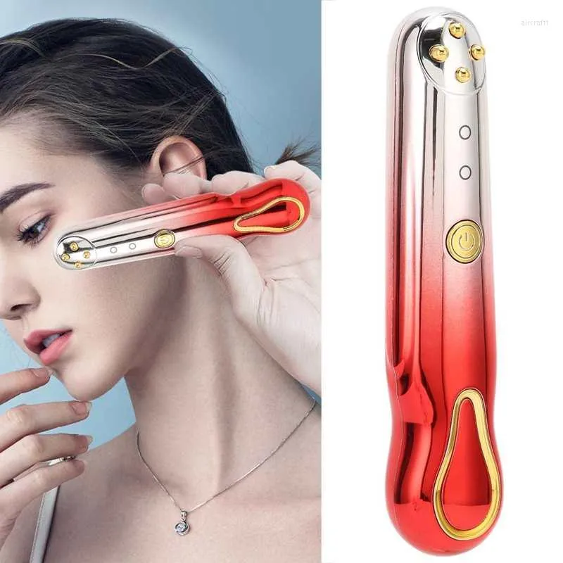 Radio -Frequency Olhe Skin Telling Device Cream Massage Wand para Saco Sacos Push Suffless Círculos escuros Rugas