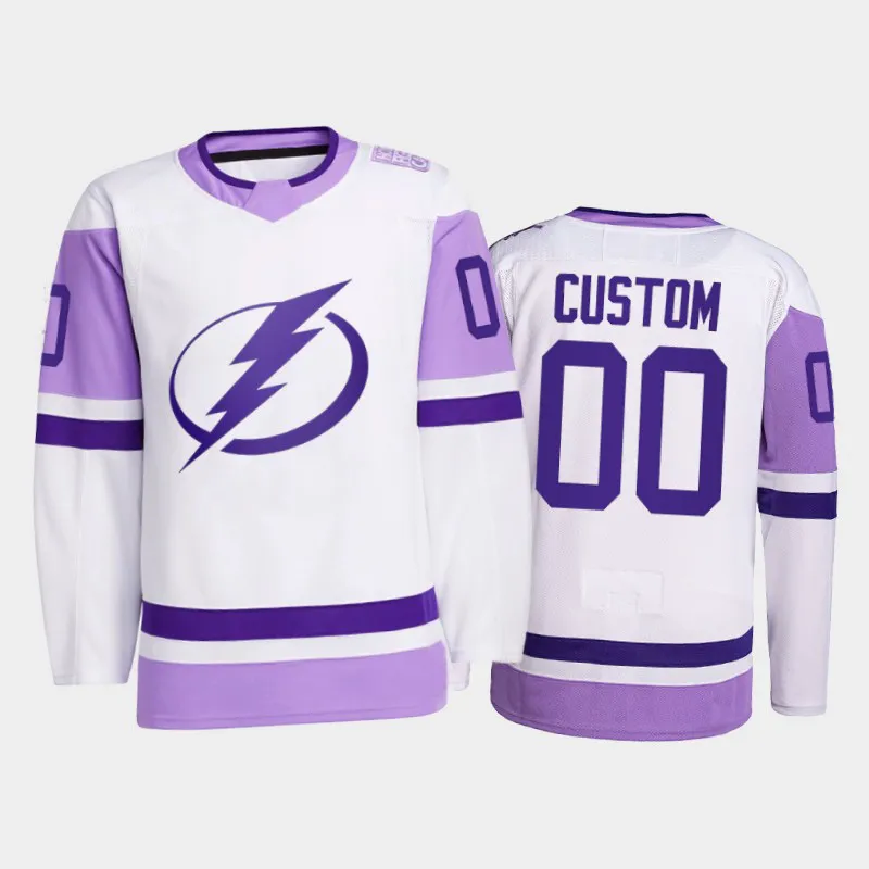Tampa Bay Lightning No86 Nikita Kucherov Purple Authentic Fights Cancer Women's Stitched Jersey