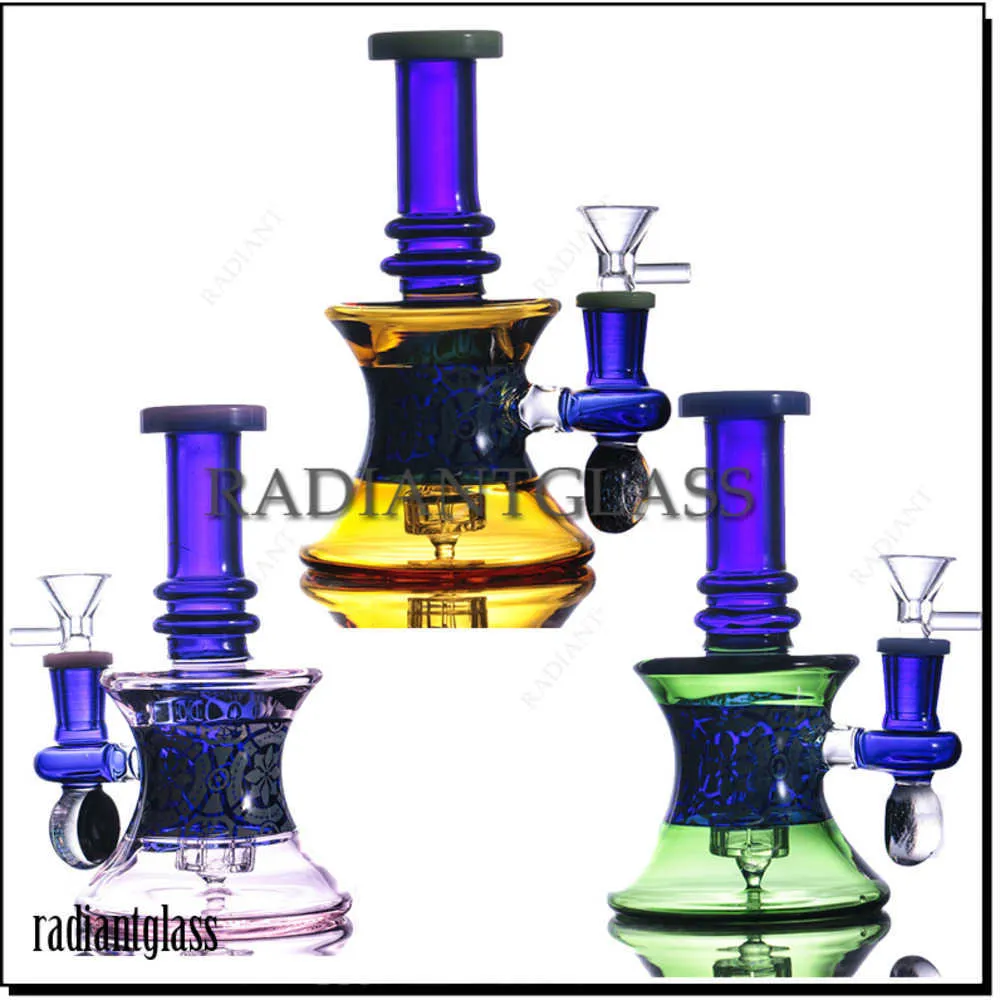 9.8 "Hookahs proste bong grube szklane bongs mini hurtowe chińskie chińskie z prysznicem Percolator zaprojektowany nowy