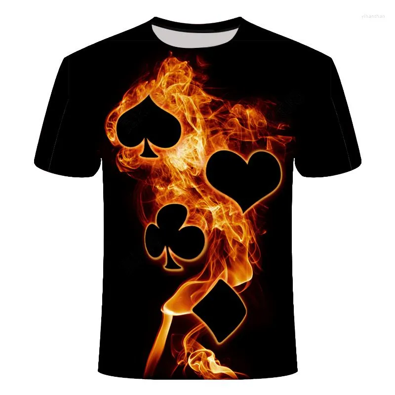 T-shirts Hommes 2022 Lare Rouge Bleu Flaming Tshirt Hommes Femmes Chemise 3D T-shirt Noir Casual Top Anime Streatwear Manches Courtes S-6XL