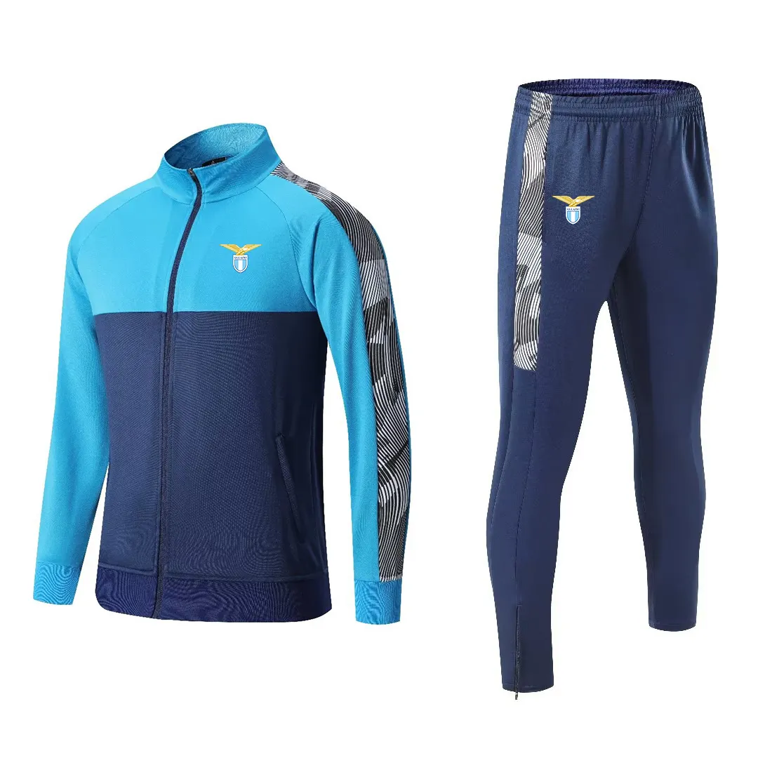 SS Lazio Men's Tracksuits Winter outdoor sports warm clothing Casual sweatshirt full zipper long sleeve sports suit