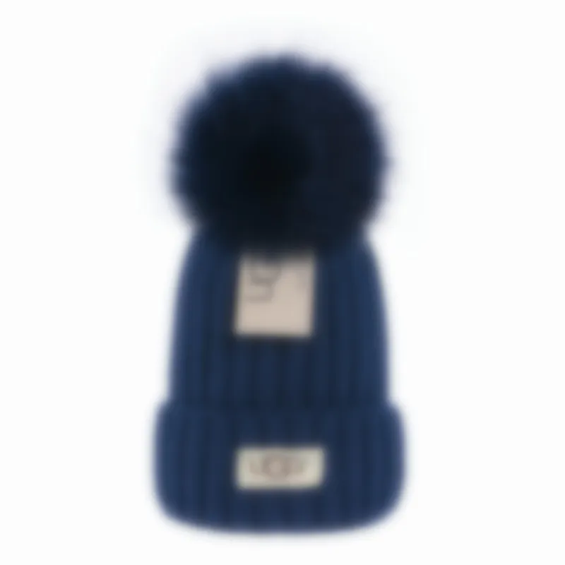 Mode beanies hattar varum￤rke m￤n kvinnor h￶st vinter hattar sport stickad hatt tjockare varm casual utomhus cap beanie brev broderi m-7