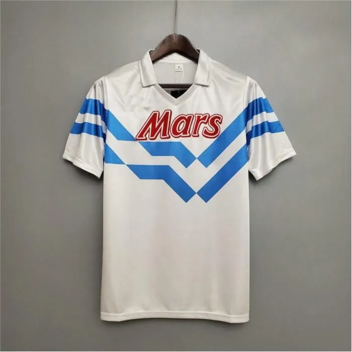 マラドーナナポリレトロサッカーユニフォームヴィンテージ 1986 1987