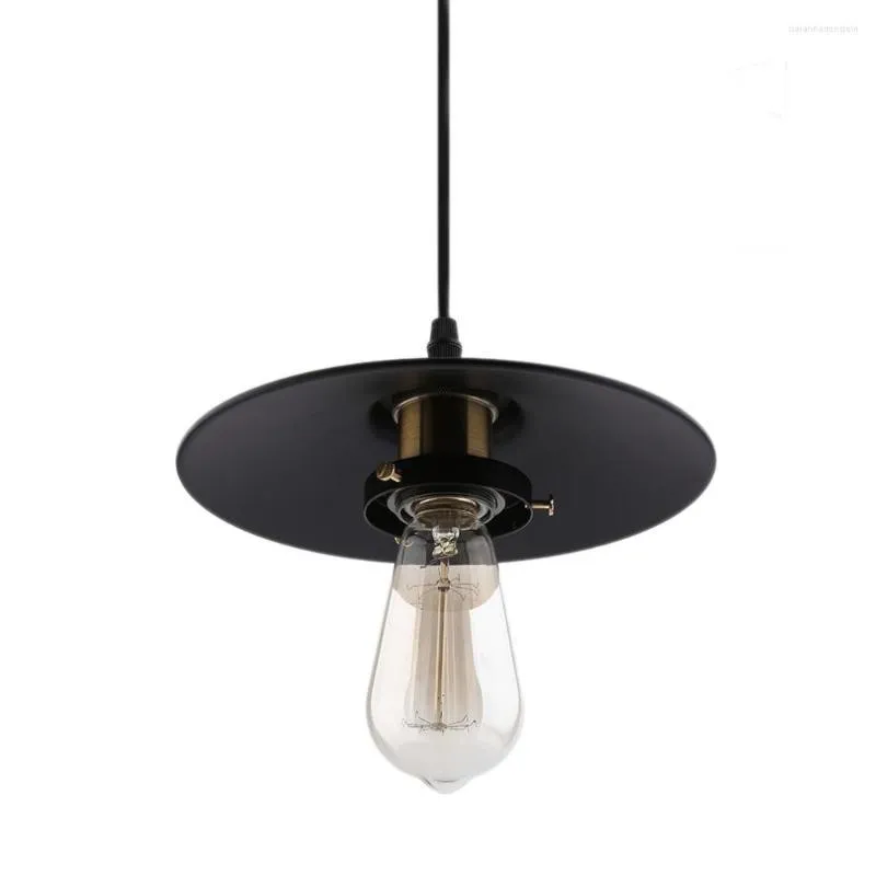 Lampy wiszące nowoczesne lampa vintage rustykalna metalowa metalowa lampa światła lukrowa luźno wisząca oprawa przemysłowa obejmuje żarówkę