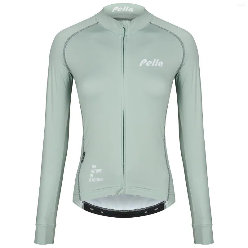 Kurtki wyścigowe Pella Kolskie Jersey Long Sleeve Spring i jesienne rower biegowy cienki kurtka roupa Ciclismo Feminina Tops