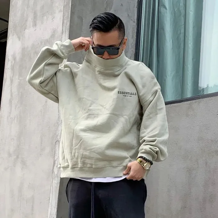 Turtleneck Hoodie High Neck Hoodies Mens Designer High Collar