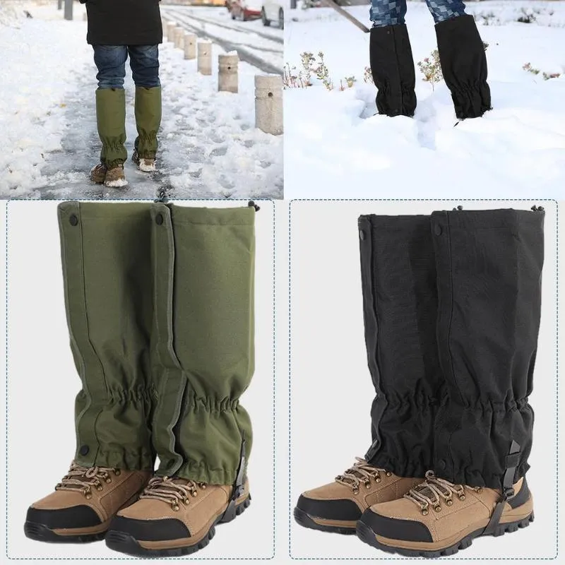 Guêtres de jambes pour pantalons de chasse avec fermeture éclair imperméable, housse de randonnée réglable, Anti-déchirure, chaussures respirantes résistantes à l'eau pour