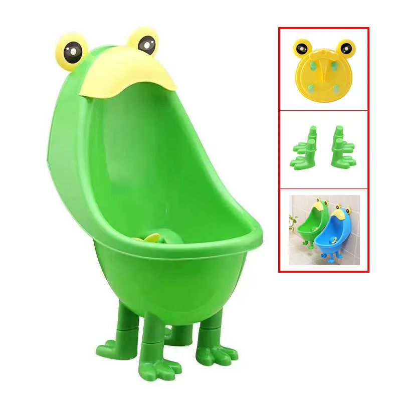Cartoon Frog Wall Mounted Frog Potty Chair For Baby Boys Cute Standing